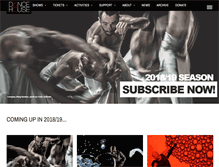 Tablet Screenshot of dancehouse.ca